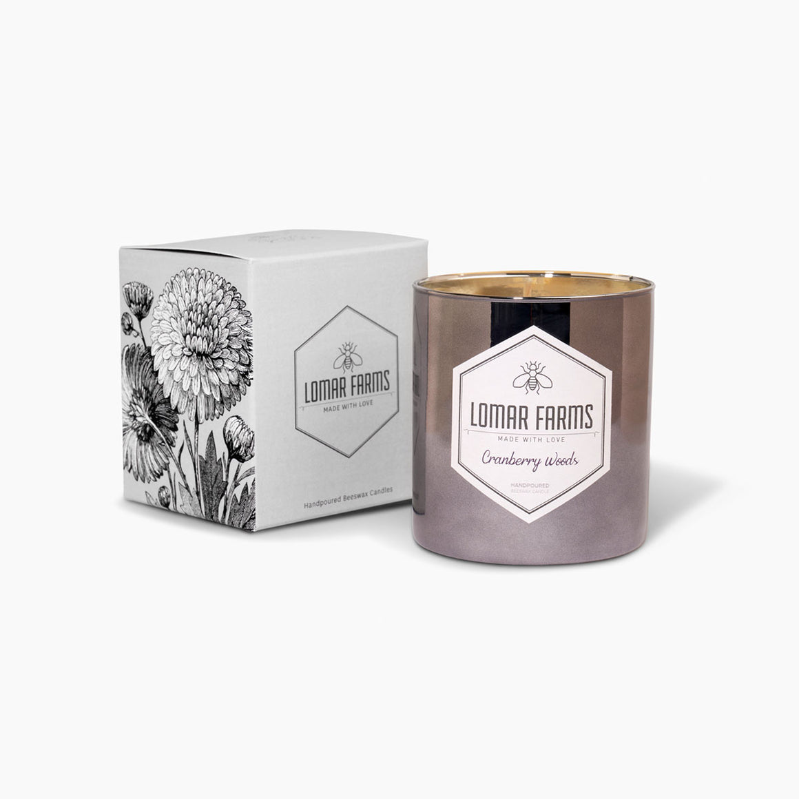 Cranberry Woods Beeswax candle