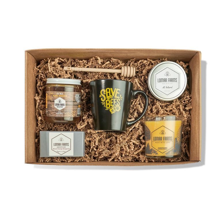 Gift Box Sampler - Candles, Soap, Mug & Honey