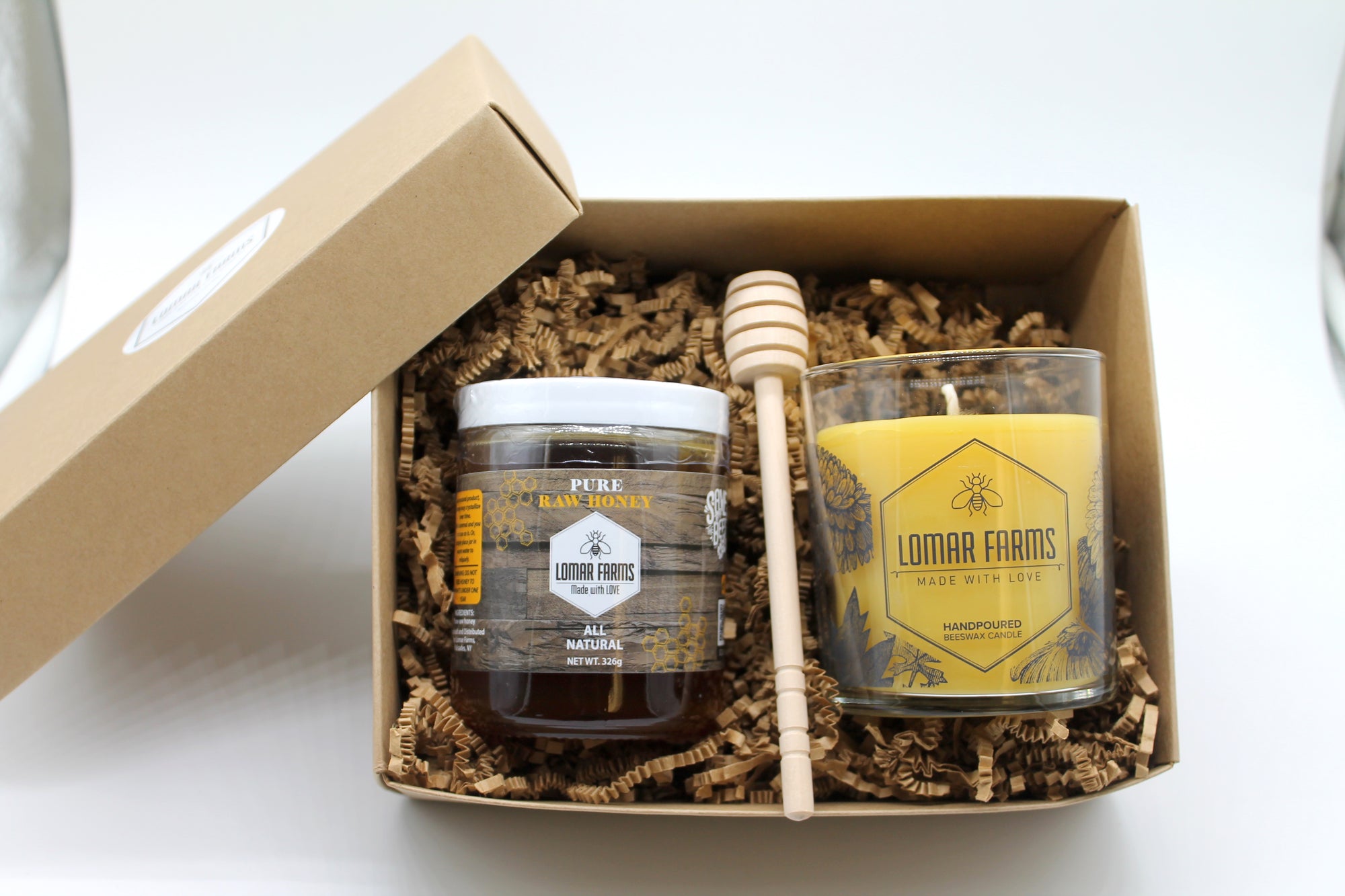 Honey and Candle Love and Light Gift Box - Lomar Farms